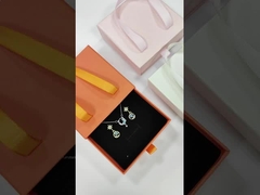 Autres Impression de logo de type boîte Portefeuille de luxe Boîtes à glissière en carton avec poignée de ruban