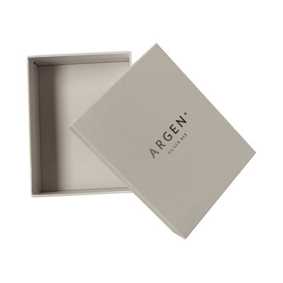 La boîte de couvercle et de base de luxe 157g de papier d'art 1000g de carton de bijoux blancs