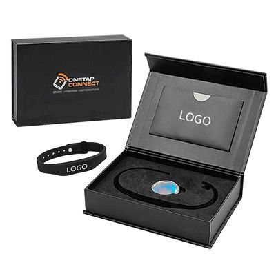 Boîte cadeau personnalisée imperméable pour événement de festival RFID bracelet en silicone lavable