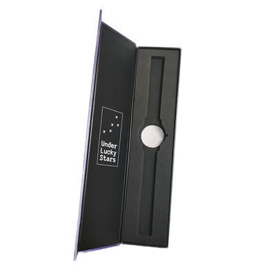Design personnalisé en papier carton boîte à livres magnétique pour montres emballage Insert