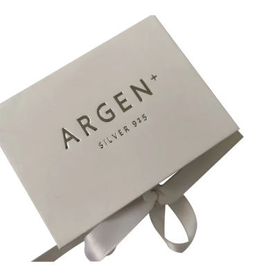 Collier personnalisé bijoux boîte en carton boîte cadeau de luxe emballage avec ruban boîte cadeau magnétique premium