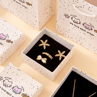Boîtes à bijoux personnalisées Boîte cadeau en carton ondulé Pour emballage de luxe Commande en vrac Offre d'échantillon gratuit
