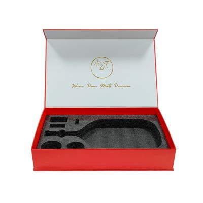 Vente en gros de grandes boîtes magnétiques imprimées sur mesure Emballage pour les raquettes de badminton et de padel Grandes boîtes cadeaux avec impression de logo