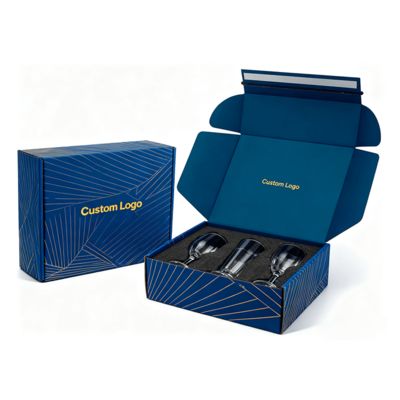 Boîtes en carton ondulé auto-scellantes personnalisées pour l'expédition de vêtements, cosmétiques, parfums, bouchons, avec bande de déchirement et impression