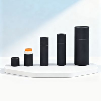 Tube en papier cylindrique personnalisé pour emballage de brosse à dents, huile essentielle, bougie, café, thé, papier artisanal et matériaux en carton