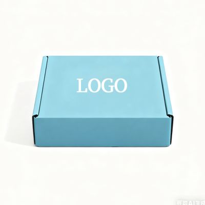 Boîte en carton ondulé personnalisée pour chaussures, vêtements, pliage, expédition et emballage avec pelliculage brillant et doublure en éponge