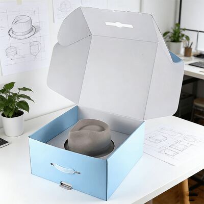 Boîtes à chapeaux personnalisées avec logo Eco-friendly Coated Rigid Luxury Cardboard Boîtes de papier d'expédition Emballage pour casquettes