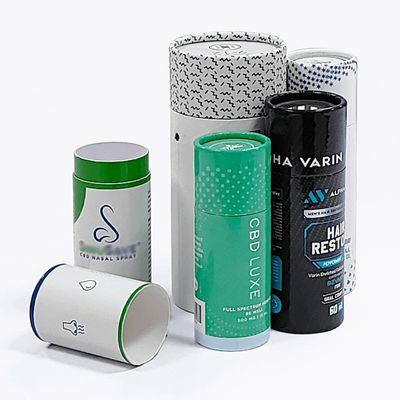 Tubes de papier carton kraft ronds boîte d'emballage cylindre tubes d'expédition personnalisés