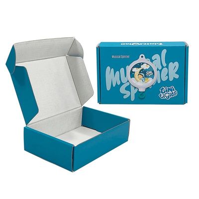 Boîte de papier pliable personnalisée Boîte d'emballage de courrier en carton ondulé kraft