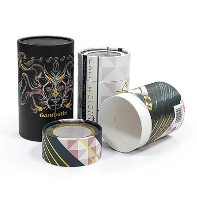 Boîte d'emballage de tubes imprimés sur mesure Boîte de tubes en papier rond biodégradable pour gâteau