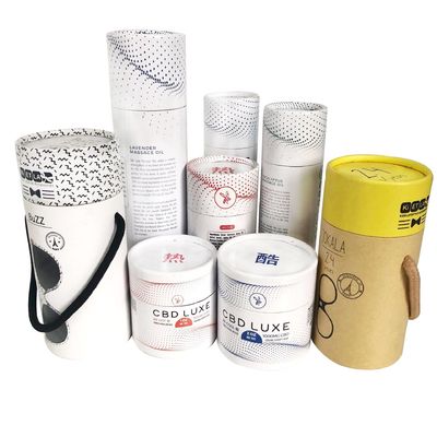 Emballage à la main en carton CMYK en papier cylindrique en tube pour chaussettes et sous-vêtements