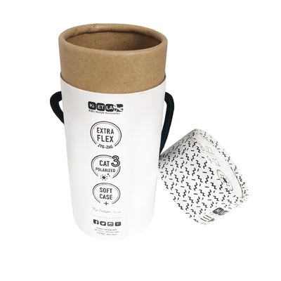 Emballage à la main en carton CMYK en papier cylindrique en tube pour chaussettes et sous-vêtements