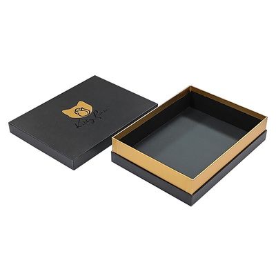 2 pièces de carton rigide couvercle et boîte de base avec la stratification matte et l'emboutissage d'éponge