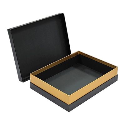 2 pièces de carton rigide couvercle et boîte de base avec la stratification matte et l'emboutissage d'éponge