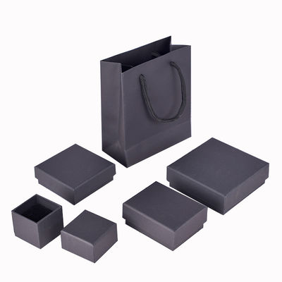 Emballage cadeau recyclé écologique Cartons de bijoux en papier kraft noir brun