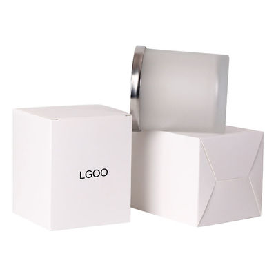 Liner en plastique Type Commande personnalisée Higi Logo en feuille d'or UV Couche de bougie petite 4x4x4