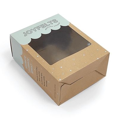 Détail Tuck Top Boxes Carton d'affichage Boîtes de dessert pour gâteau au chocolat