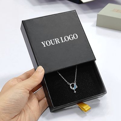Boîte coulissante en carton personnalisée pour emballage de bijoux imprimé avec logo personnalisé