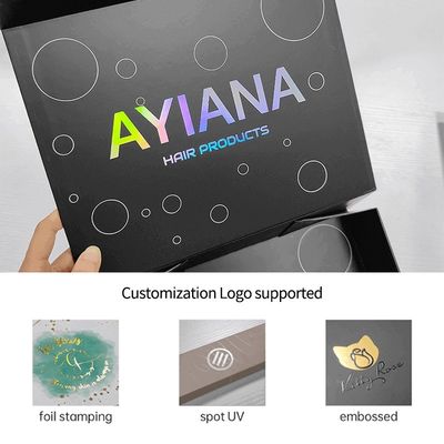 Boîte cadeau magnétique de luxe rectangulaire