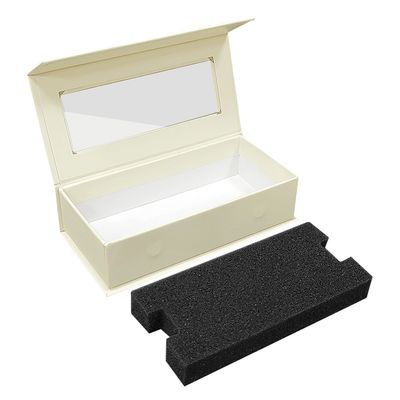 Boîte à couvertures magnétique personnalisée pour lunettes et lunettes de soleil Emballage de fenêtre transparent en PVC