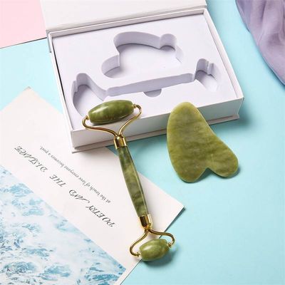 Boîte à flaps de livre Logo personnalisé imprimé Boîte rigide magnétique pour outil à rouleaux de Guasha Jade Gua Sha