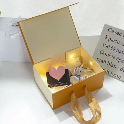 Boîte d'emballage magnétique de luxe en forme de livre Boîte-cadeau en forme de coquille en papier
