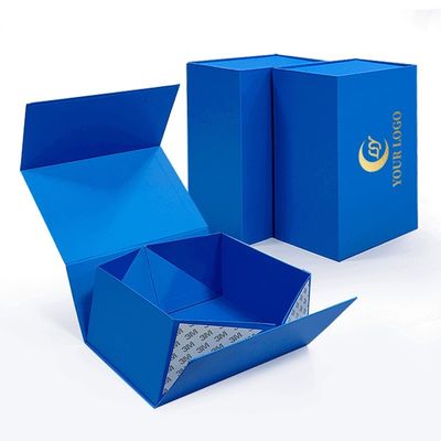Boîte à emballage en carton de luxe bleu pour vêtements