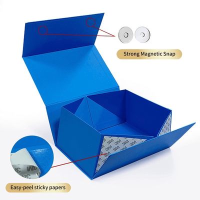 Boîte à emballage en carton de luxe bleu pour vêtements