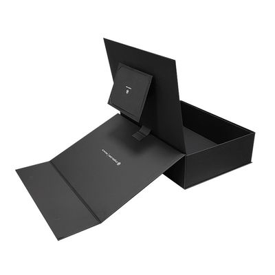 En forme de livre, boîte rigide pliable, couvercle magnétique, boîte cadeau en papier plié de luxe