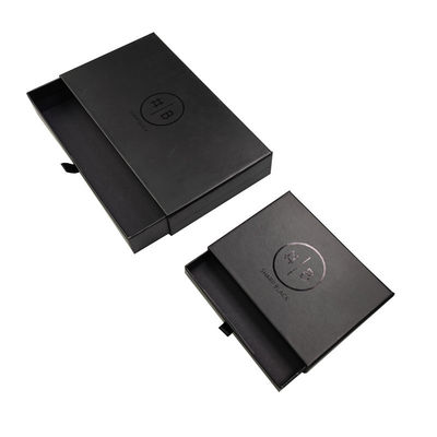 Boîte cadeau de luxe noire scellée magnétique avec finition mate et matériau en carton