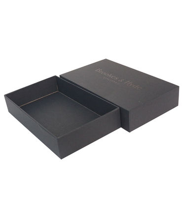 Logo personnalisé accepté Hommes Sweatsuit Verpackung dans une grande boîte cadeau rigide texturé noir