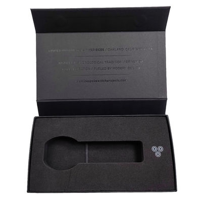 Design personnalisé en papier carton boîte à livres magnétique pour montres emballage Insert