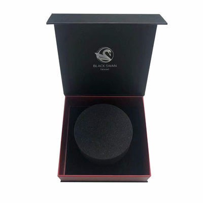 Boîte d'emballage cadeau de bijoux personnalisée avec insert de velours en mat ou en stratification brillante