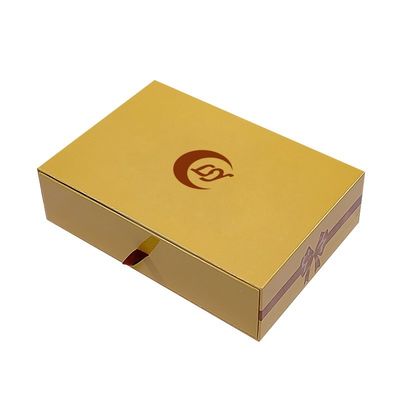 Logo personnalisé de luxe petit tiroir boîte de carton bijoux boîte d'emballage tiroir coulissant boîte en papier pour cadeau de collier