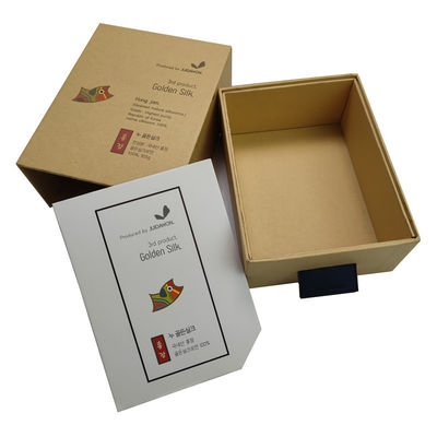 Carton de papier Kraft blanc personnalisé pour cadeaux de bijoux pour montres et boucles d'oreilles
