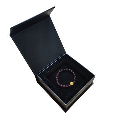 Autres Conception personnalisée papier mat noir rigide carton emballage cadeau boîte magnétique avec insert en mousse