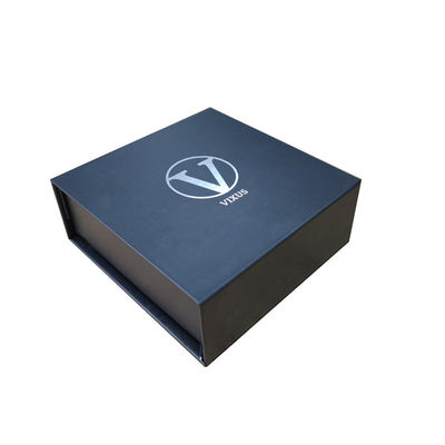 Autres Conception personnalisée papier mat noir rigide carton emballage cadeau boîte magnétique avec insert en mousse