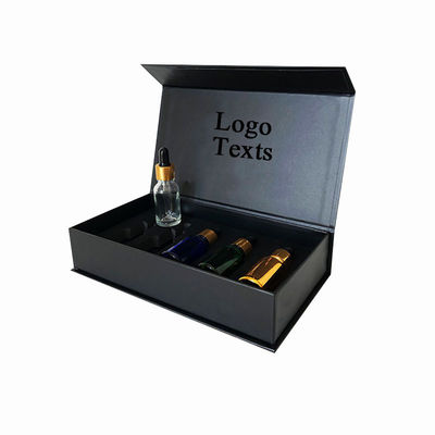Recyclable personnalisé petit lot forme de livre parfum bouteille en verre emballages cadeaux cosmétiques