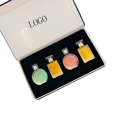 Recyclable personnalisé petit lot forme de livre parfum bouteille en verre emballages cadeaux cosmétiques