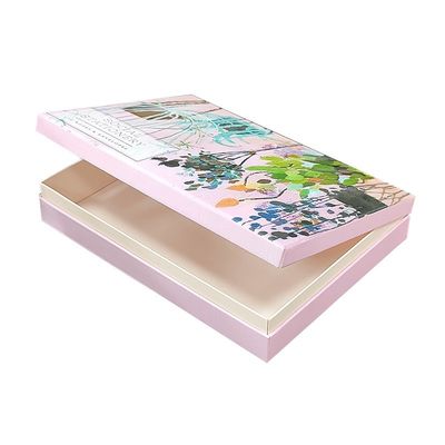 Boîte d'emballage de bijoux personnalisée en papier imprimé en couleur Boîte de carton recyclé