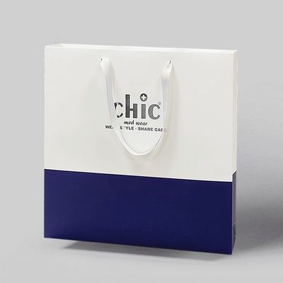 Sacs blancs écologiques réutilisables Sacs d'emballage en papier kraft personnalisés