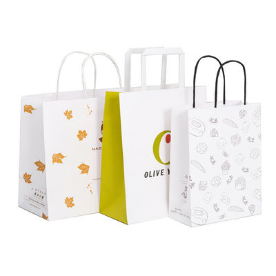 Commande sur commande acceptable Logo de luxe sac de magasinage imprimé pour un beau cadeau de vacances