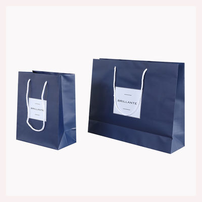 Commande sur commande acceptable Logo de luxe sac de magasinage imprimé pour un beau cadeau de vacances