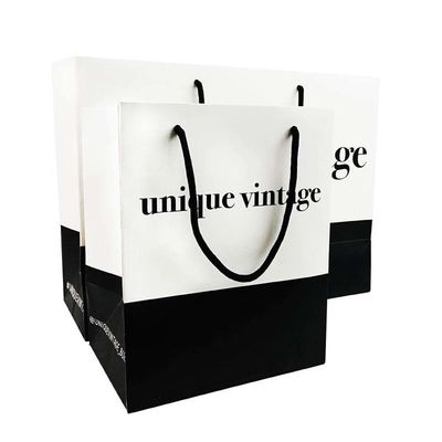 OEM Designs personnalisés Luxe Matte Gift Shopping Sac en papier avec logo Pour les chaussures de vêtements