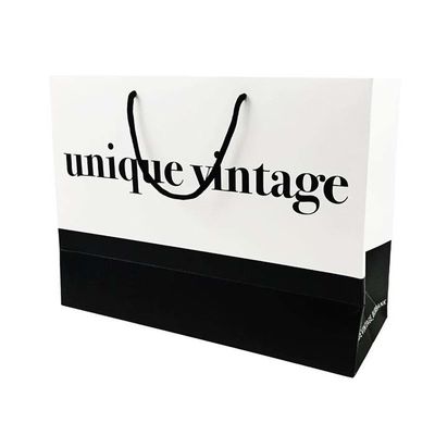 OEM Designs personnalisés Luxe Matte Gift Shopping Sac en papier avec logo Pour les chaussures de vêtements