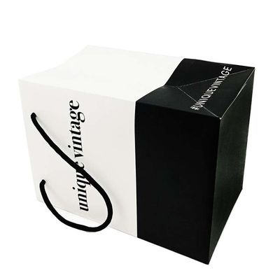 OEM Designs personnalisés Luxe Matte Gift Shopping Sac en papier avec logo Pour les chaussures de vêtements