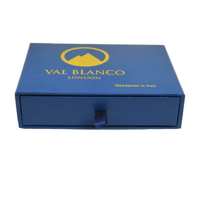 Logo personnalisé de luxe petit tiroir boîte de carton bijoux boîte d'emballage tiroir coulissant boîte en papier pour cadeau de collier