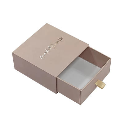 Logo personnalisé Collier Boucles d'oreilles bijoux Boîte d'emballage cadeau avec mousse Insérer boîte en carton rigide pour les anneaux et les bracelets