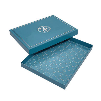 Logo propre Carton couvercle amovible 2 boîtes rigides personnalisées boîte d'emballage mince avec logo pour T-shirt vêtements