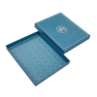Logo propre Carton couvercle amovible 2 boîtes rigides personnalisées boîte d'emballage mince avec logo pour T-shirt vêtements